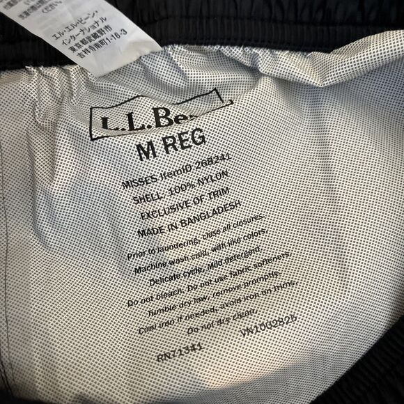 LL BEAN Women's Trail Model Waterproof Rain Pants, Black- Medium Reg - Picture 9 of 10
